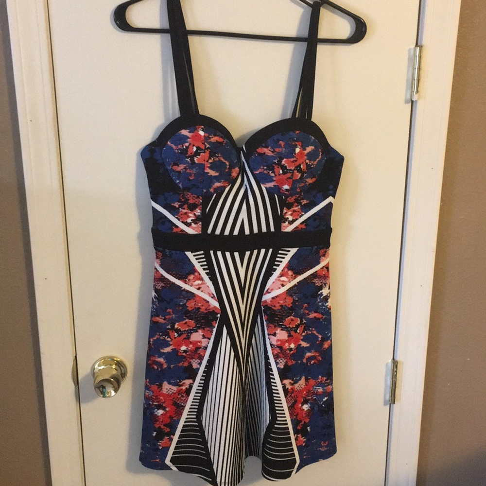 Multi color mini dress